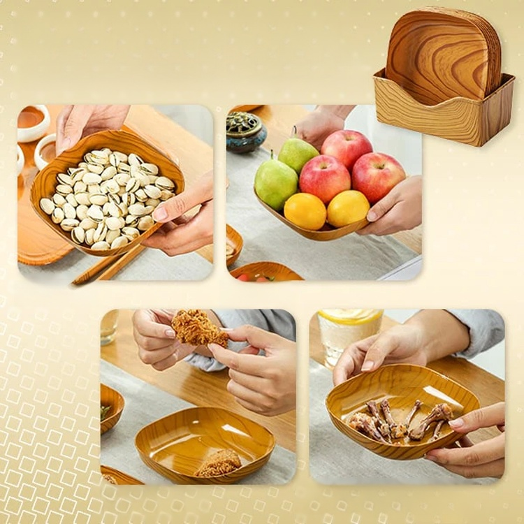 木製フルーツ＆スナックトレイ