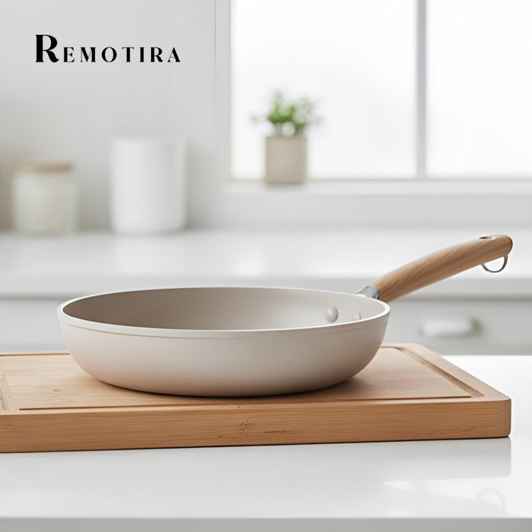 크림색 프라이팬