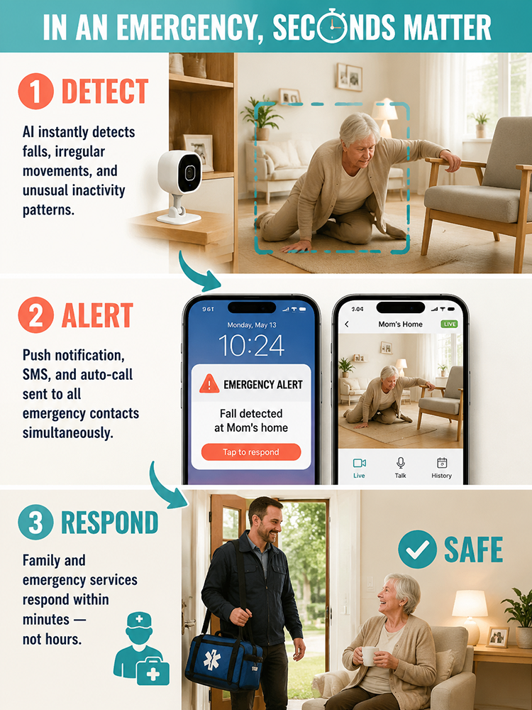 [Smart Intercom] Wireless infrared security camera
