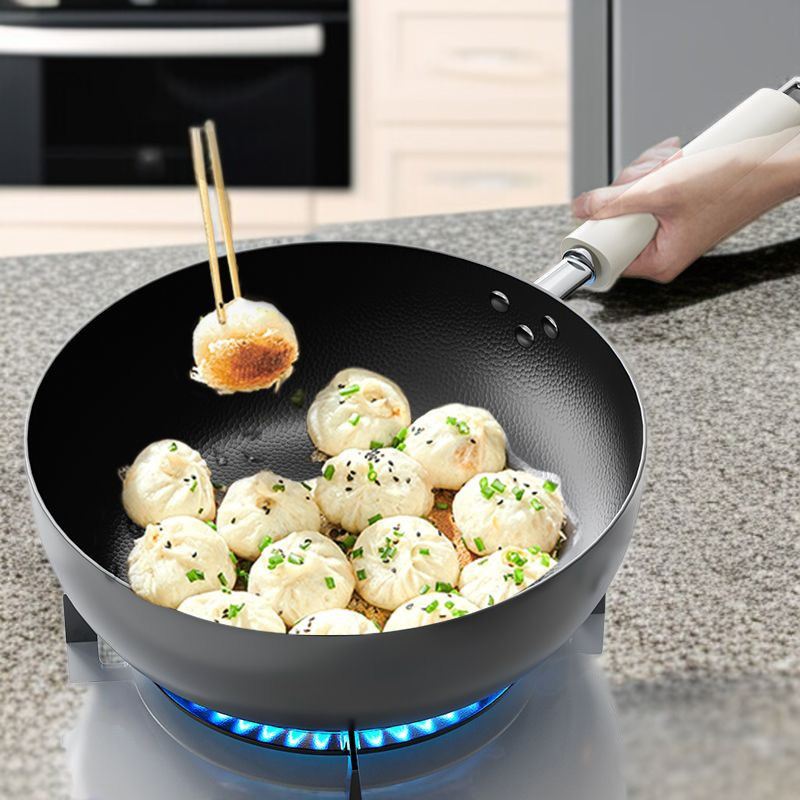 가정용 다용도 무코팅 정철 프라이팬 내열 찌개팬 깊숙이 프라이팬 볶음팬