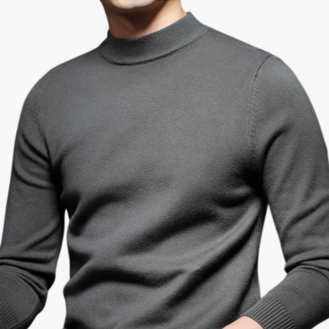 남자 반폴라 긴팔 니트 기모 이너 니트 남자 니트 긴팔 기모 반폴라 니트