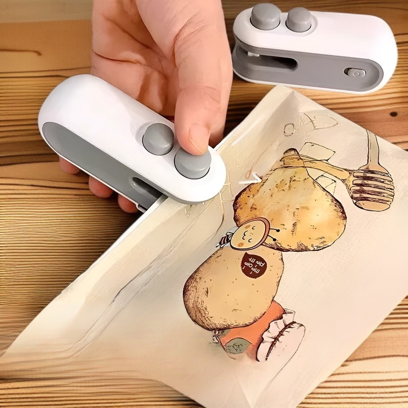 Mini Handheld Magnetic Bag Sealer for Snack Storage, Simple and Easy to Use