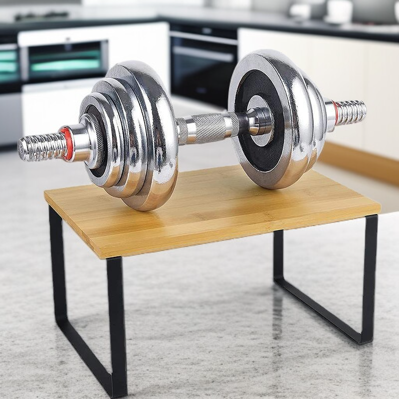 이층 스택형 주방 철제 양념 보관 선반 