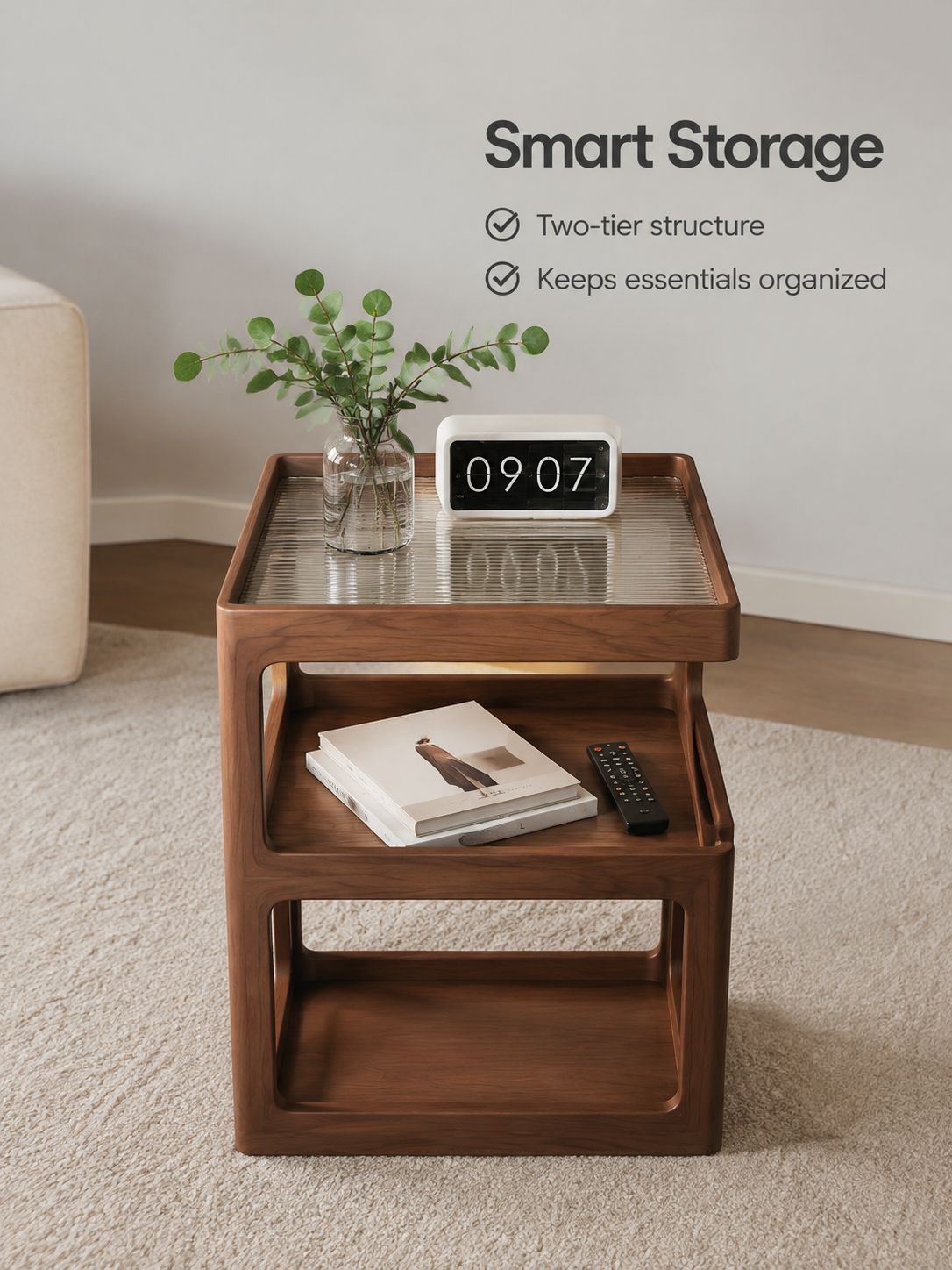Modern compact coffee table for stylish living room decoration