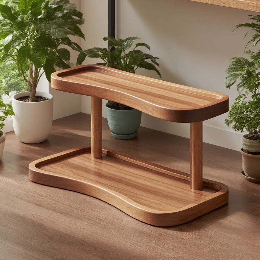 多功能案頭雙層收納架容量展示