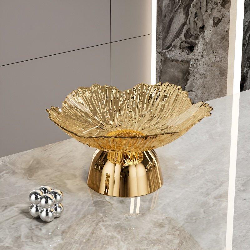 家庭用の落下防止クリスタルフルーツ＆フラワープレート