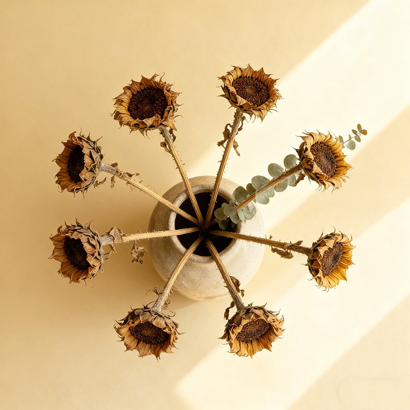 ハンドメイド花瓶アレンジメントセット全体画像