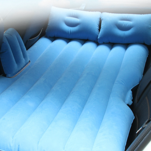 Flocked inflatable car mattress