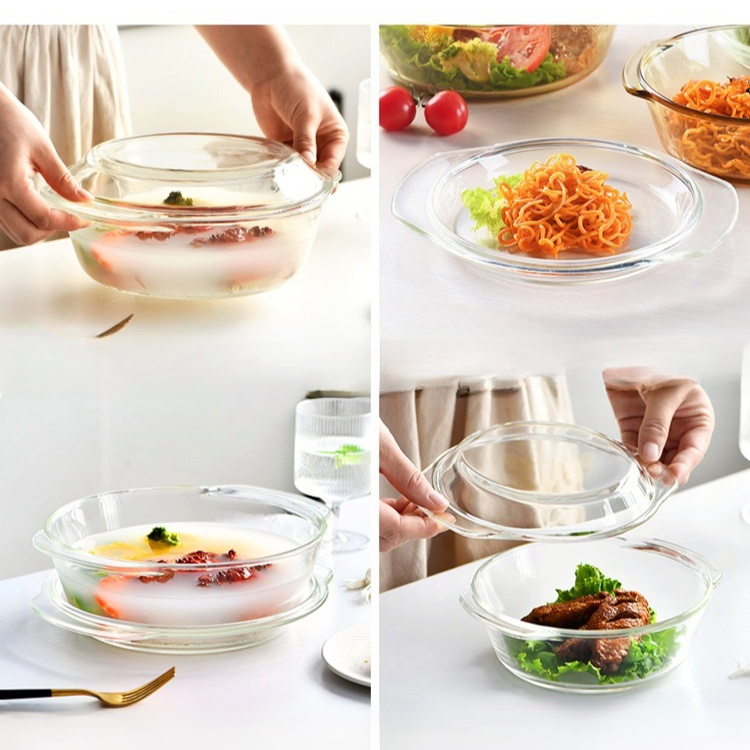 Křišťálová mísa s dvojitým uchem a krytou