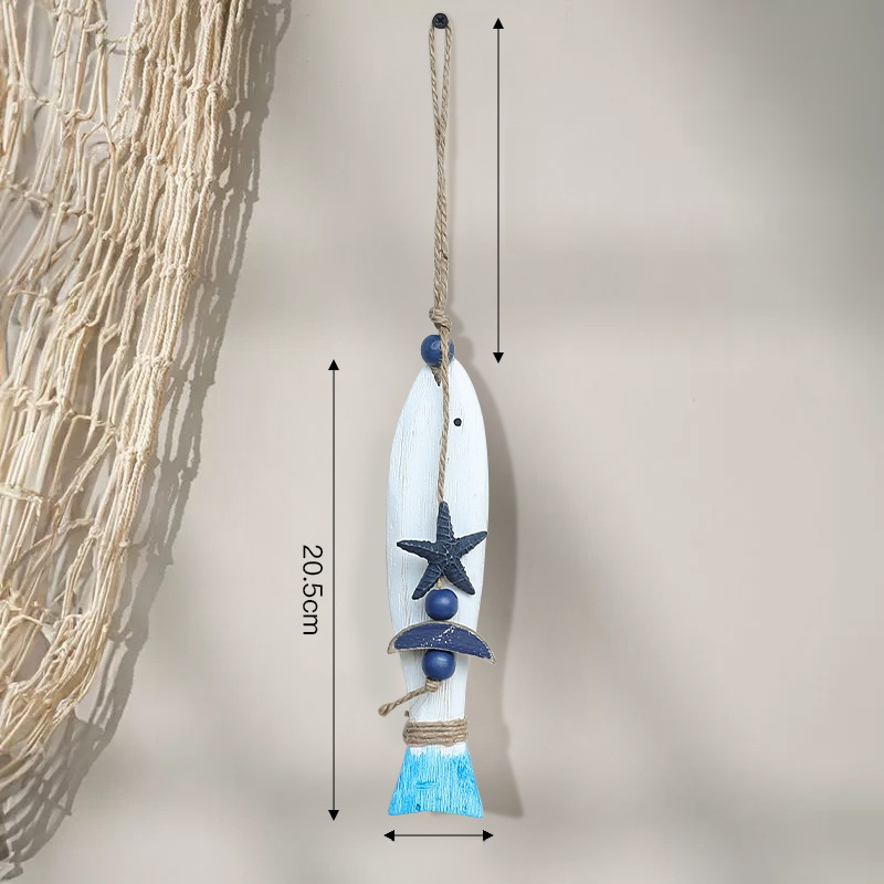Creative Wooden Fish Wall Decor Bell