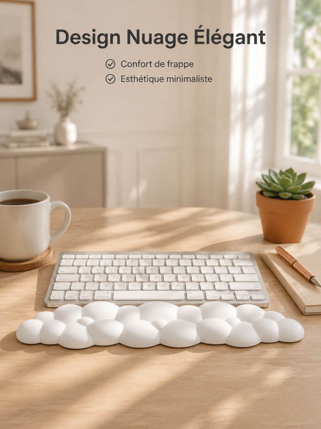 Repos-poignet clavier en forme de nuage