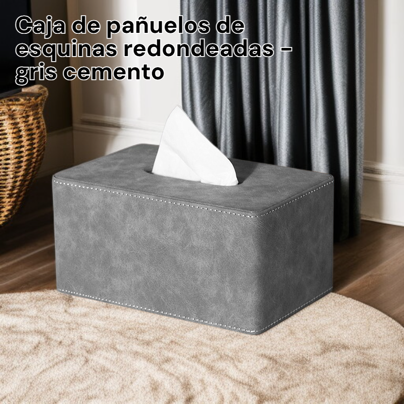 Porta pañuelos de piel, organizador de mesa de café, diseño minimalista para salón y coche