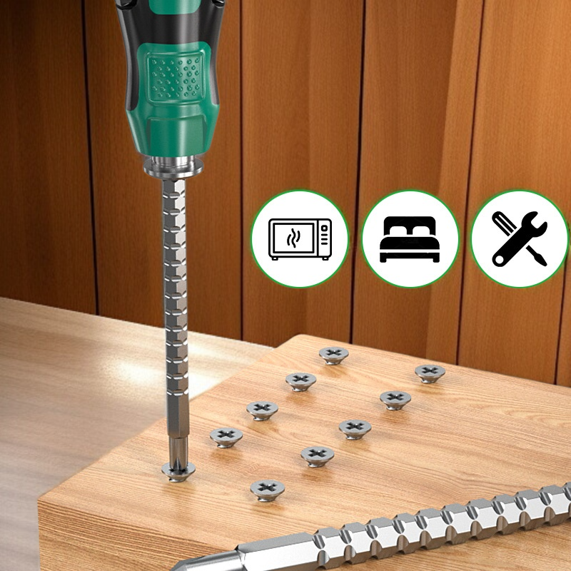 듀얼 드라이버 세트 멀티 씬 신축 멀티 강자성 듀얼 드라이버 십자 일자 드라이버 듀얼 공구함