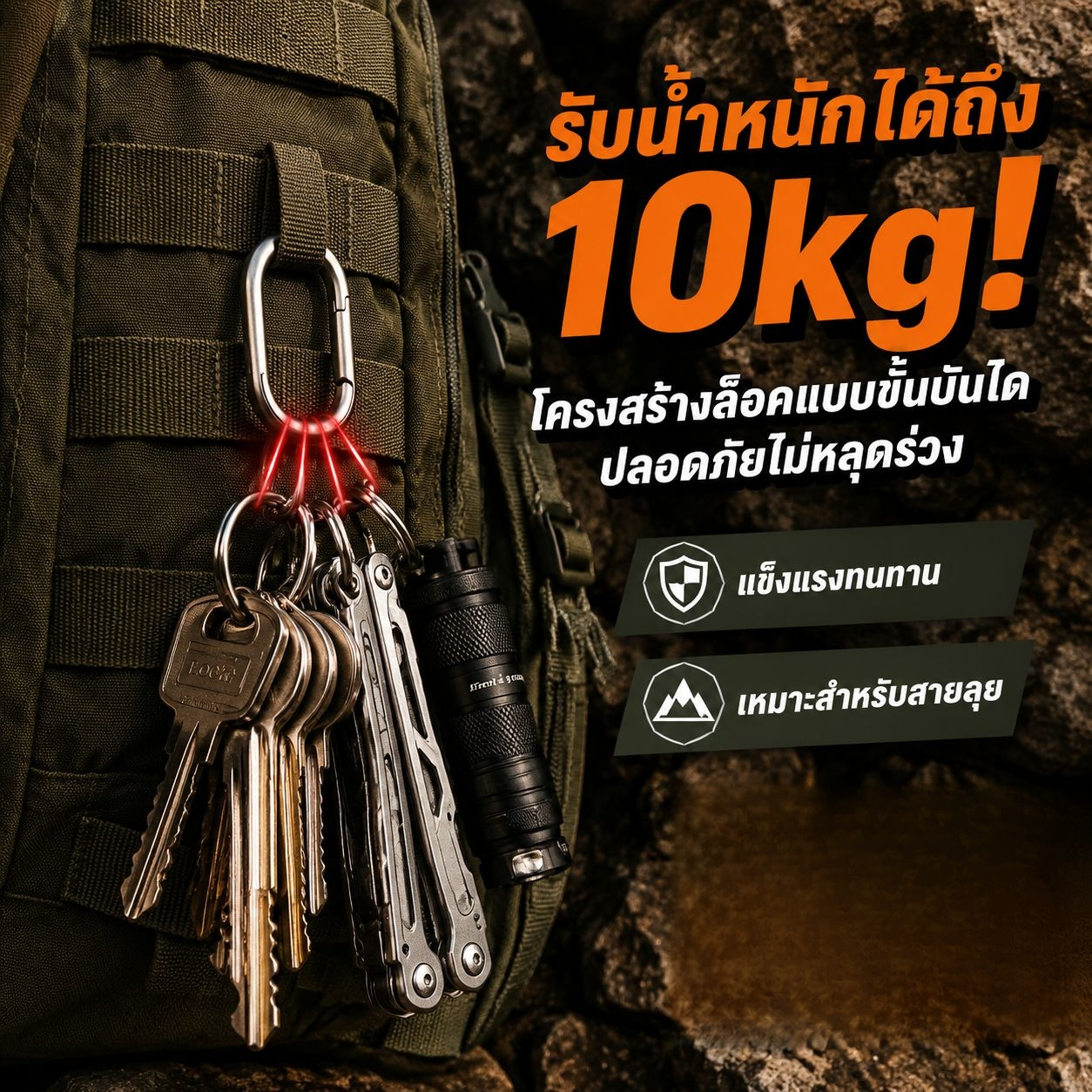 พวงกุญแจวงแหวนไทเทเนียมอัลลอยด์ขนาดเล็ก อะไหล่ฮาร์ดแวร์สำหรับกระเป๋าและเสื้อผ้า