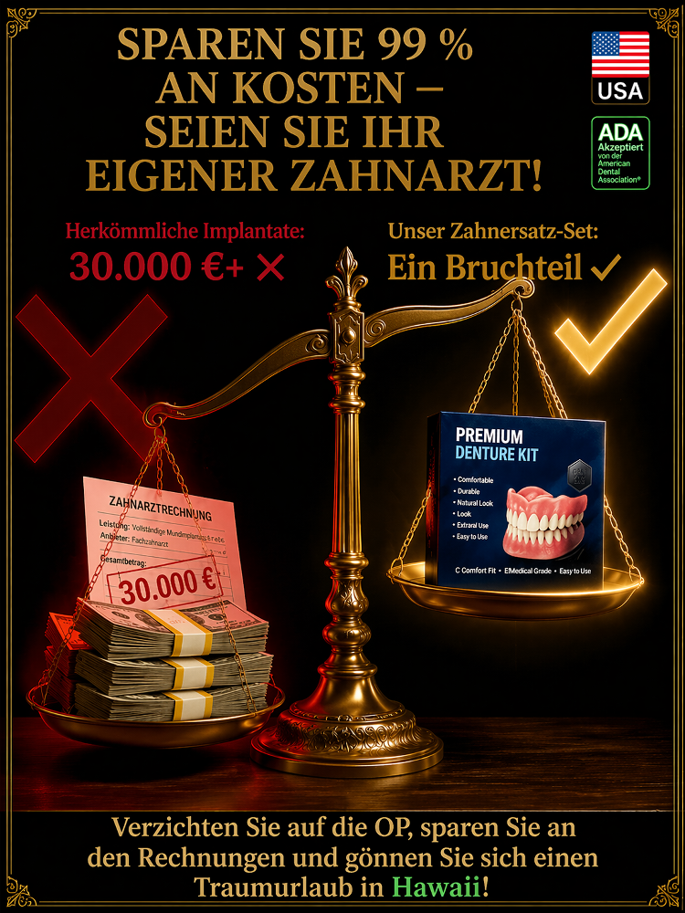 ADA-zertifizierte medizinische Zahnprothese