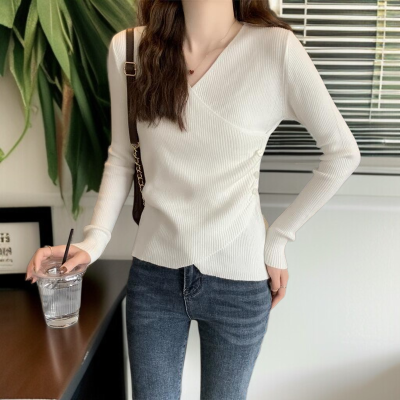 이너 여성 시크 터틀넥 니트 톱 스웨터 이너 시크 터틀넥 니트 톱