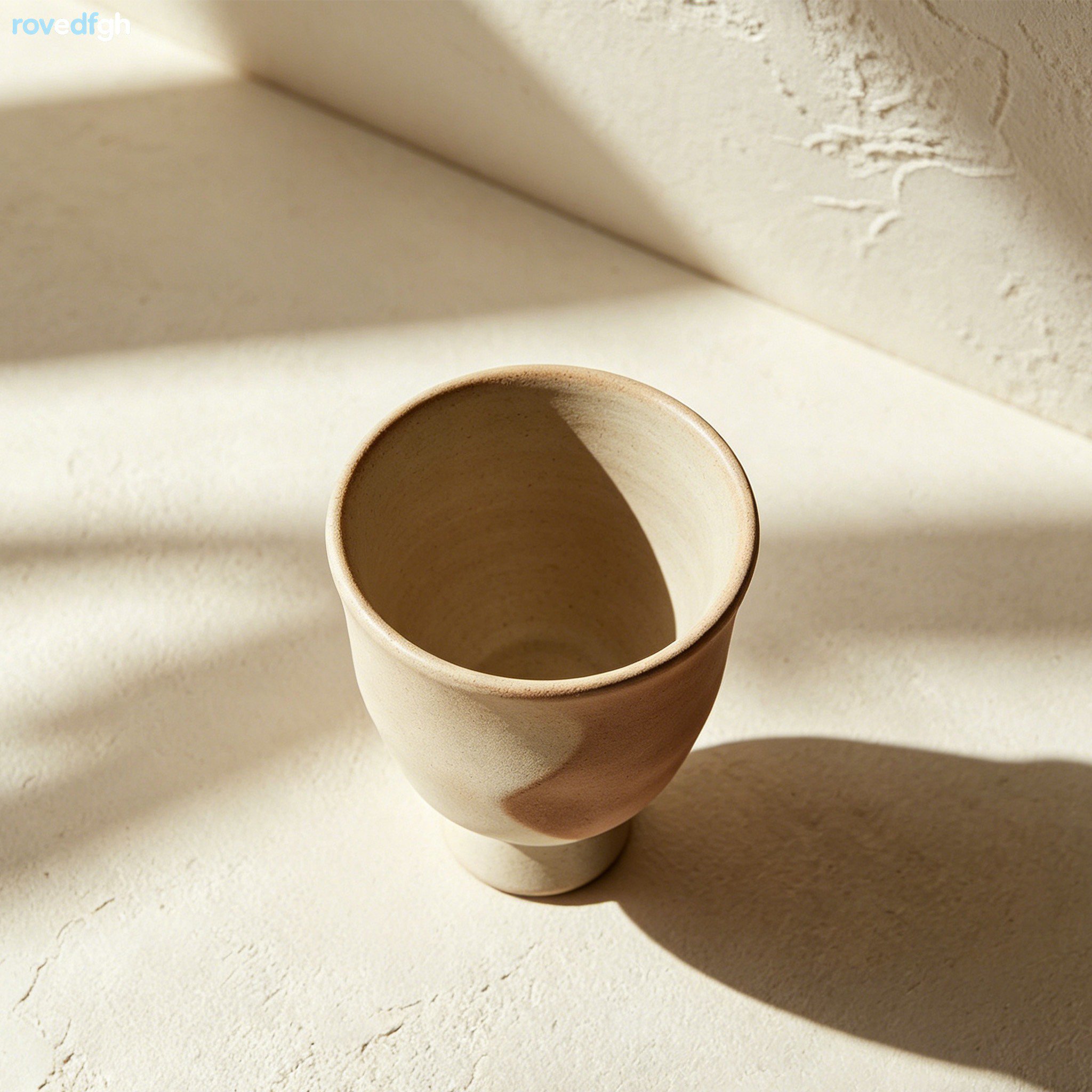 수제 세라믹 컵 전체 모습