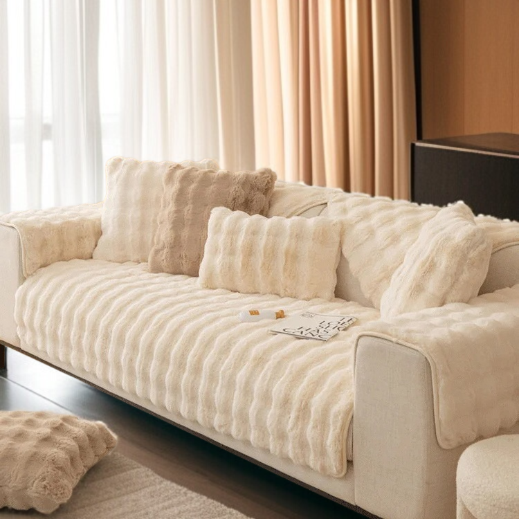 Housse universelle de coussin d'hiver douce et chaude