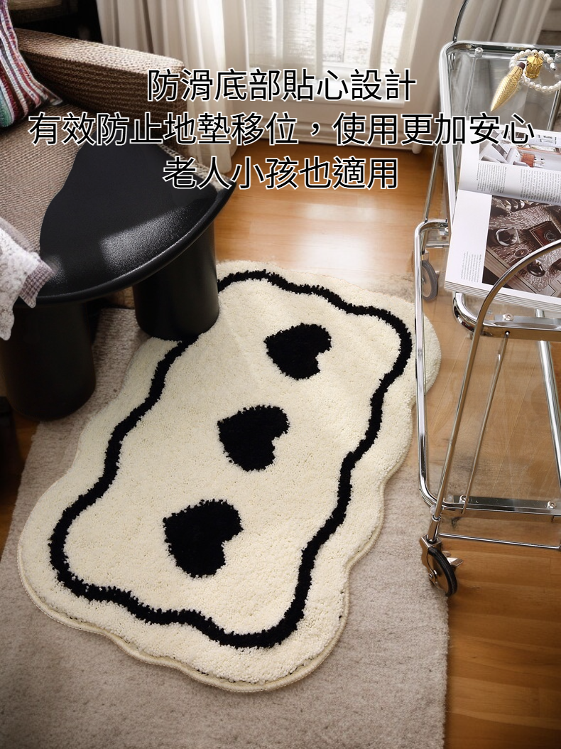 高效吸水浴室地墊防滑設計