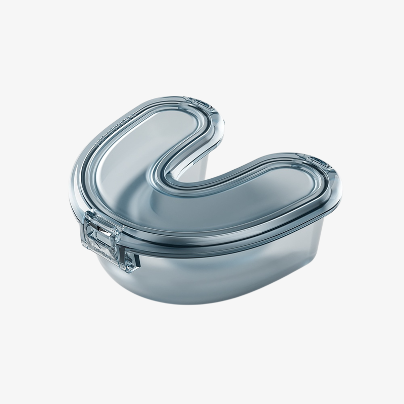 Caja sellada de almacenamiento para ortodoncia, caja portátil de silicona para alineadores