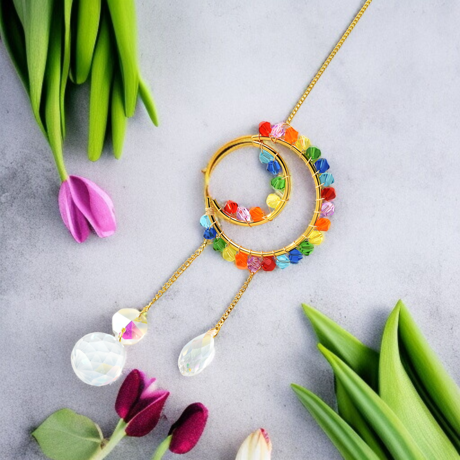 선물용으로 추천하는 무지개 크리스탈 걸이