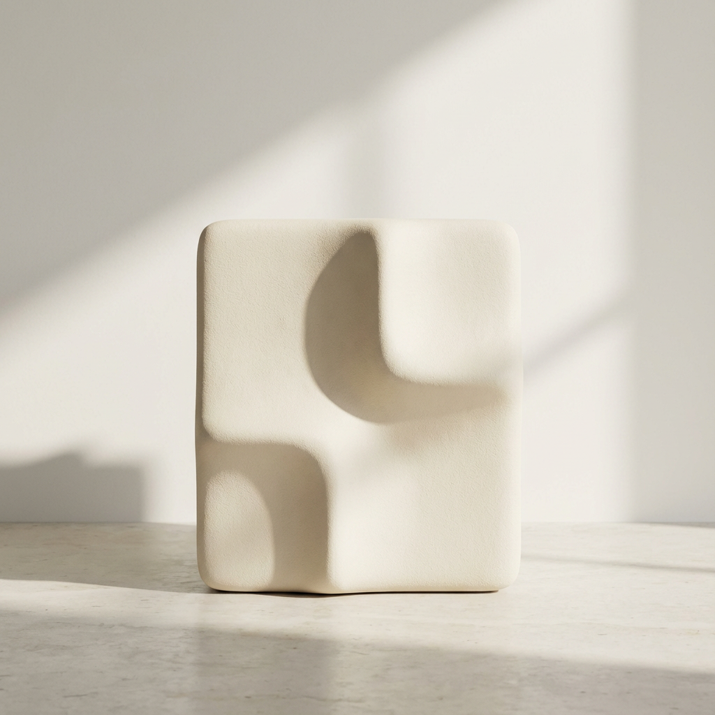 現代家居裝飾用白色立方雕塑