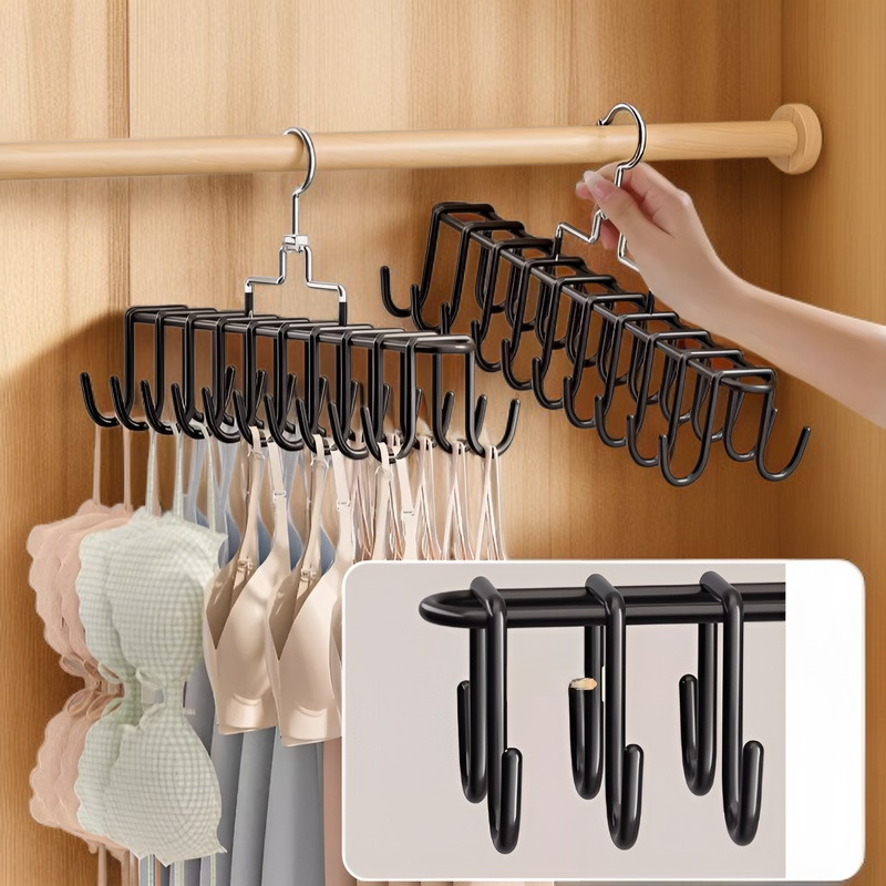 가정용 다용도 걸이 행거 미끄럼 방지 회전 나시 내의 나시 행거 다용도 회전 행거