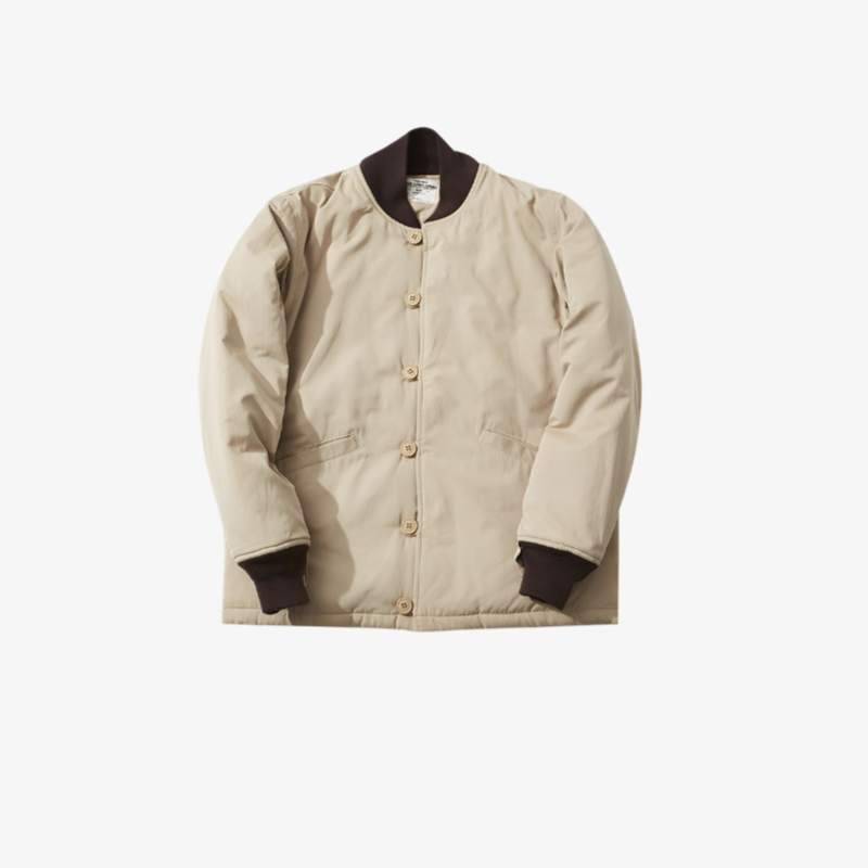 ベースボールカラー中綿ジャケットM43 メンズ綿入りアウター