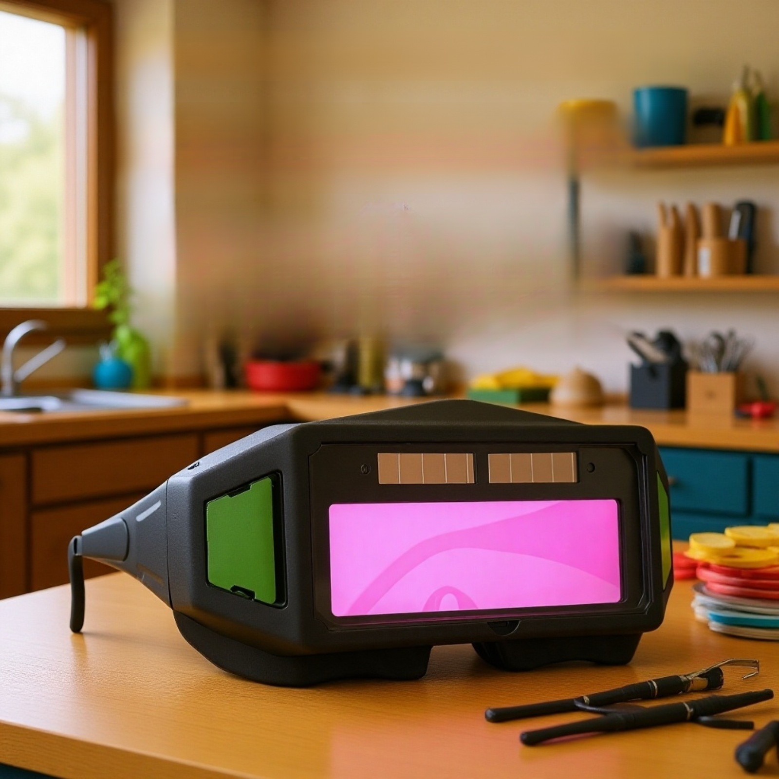 نظارات لحام مقاومة للأشعة الضارة والشرر