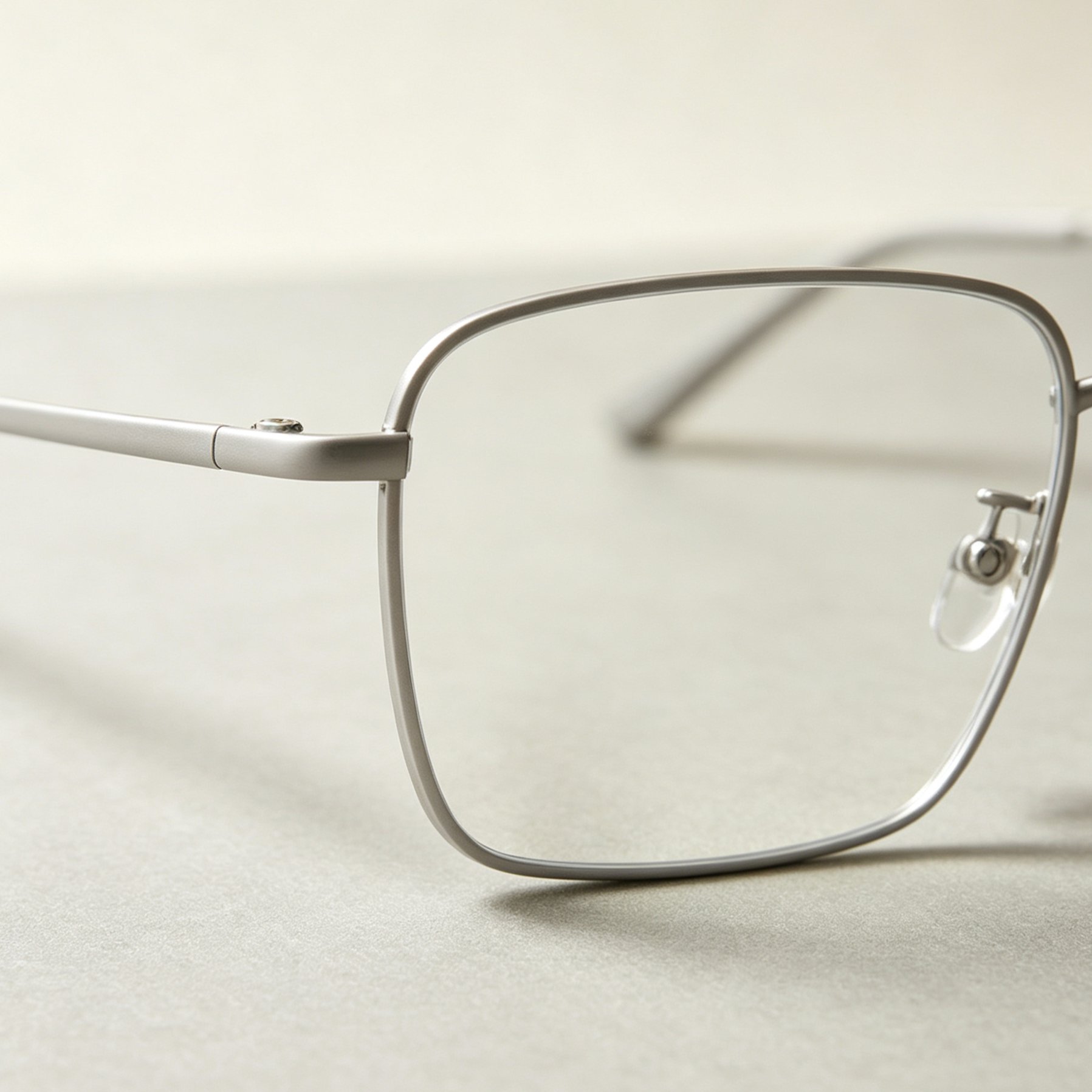 Lightweight Metal Square Eyeglass Frame