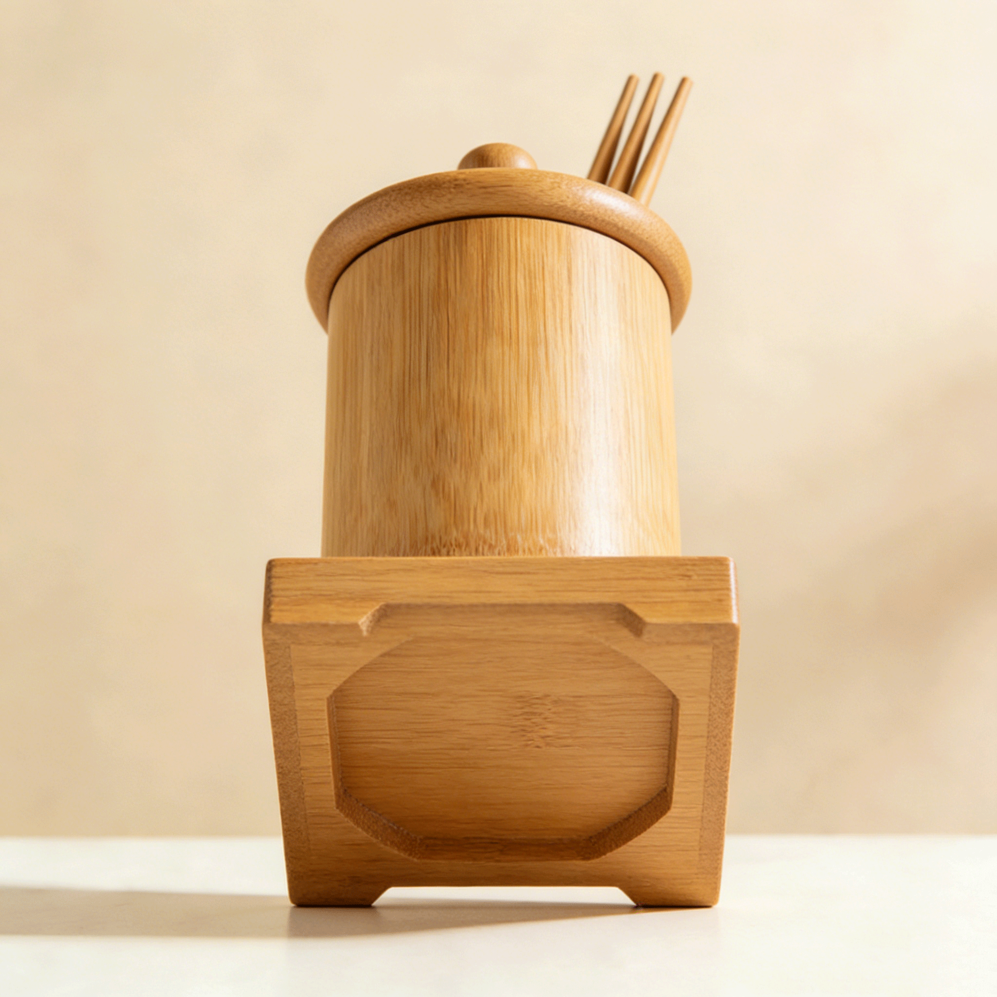 簡約風格筷子筒（三件套裝）