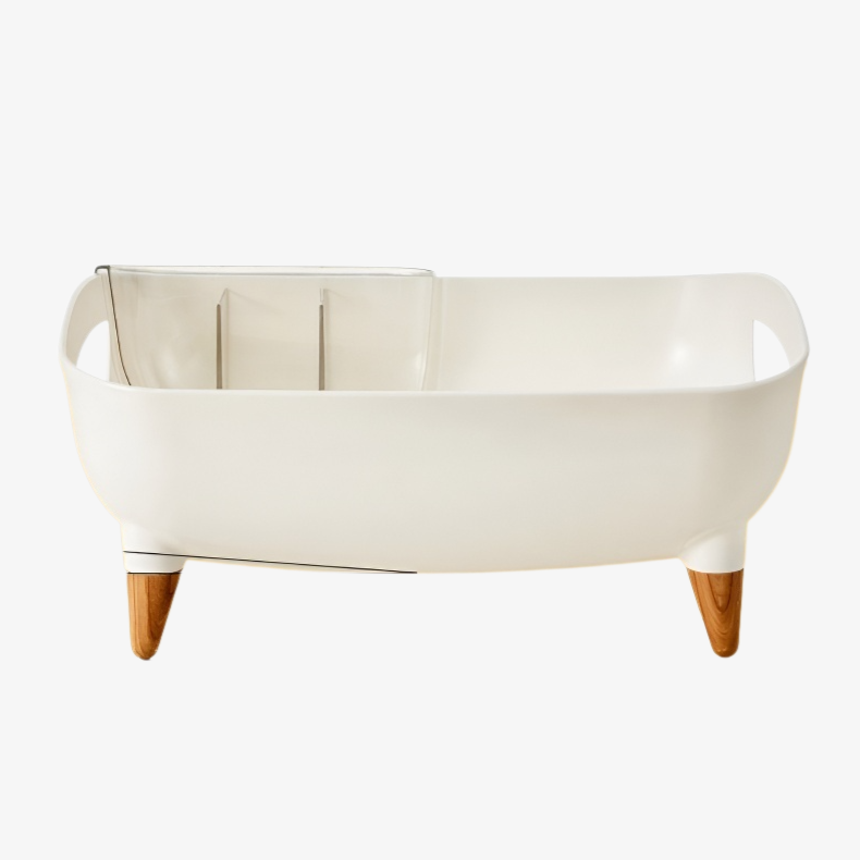 튼튼한 플라스틱 재질의 싱크대 수납선반