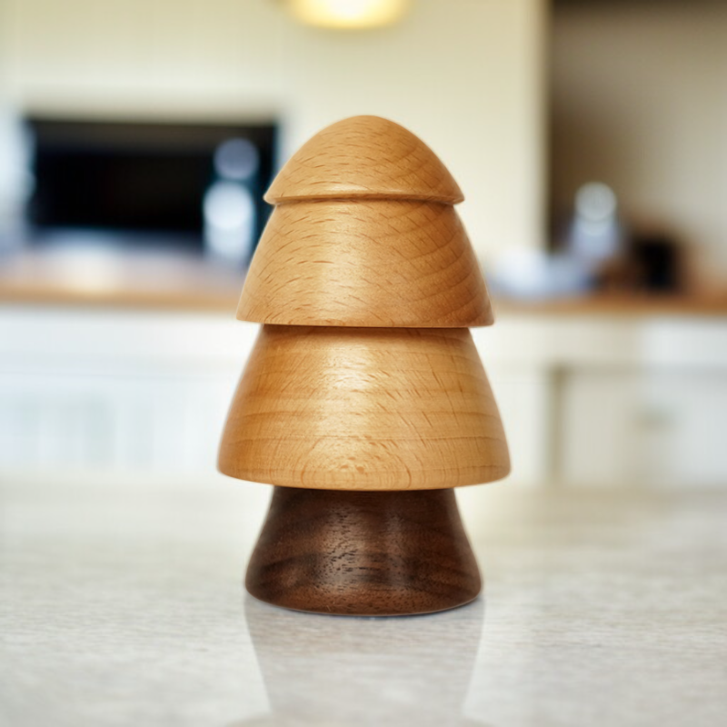 Wooden Household Toothpick Jar