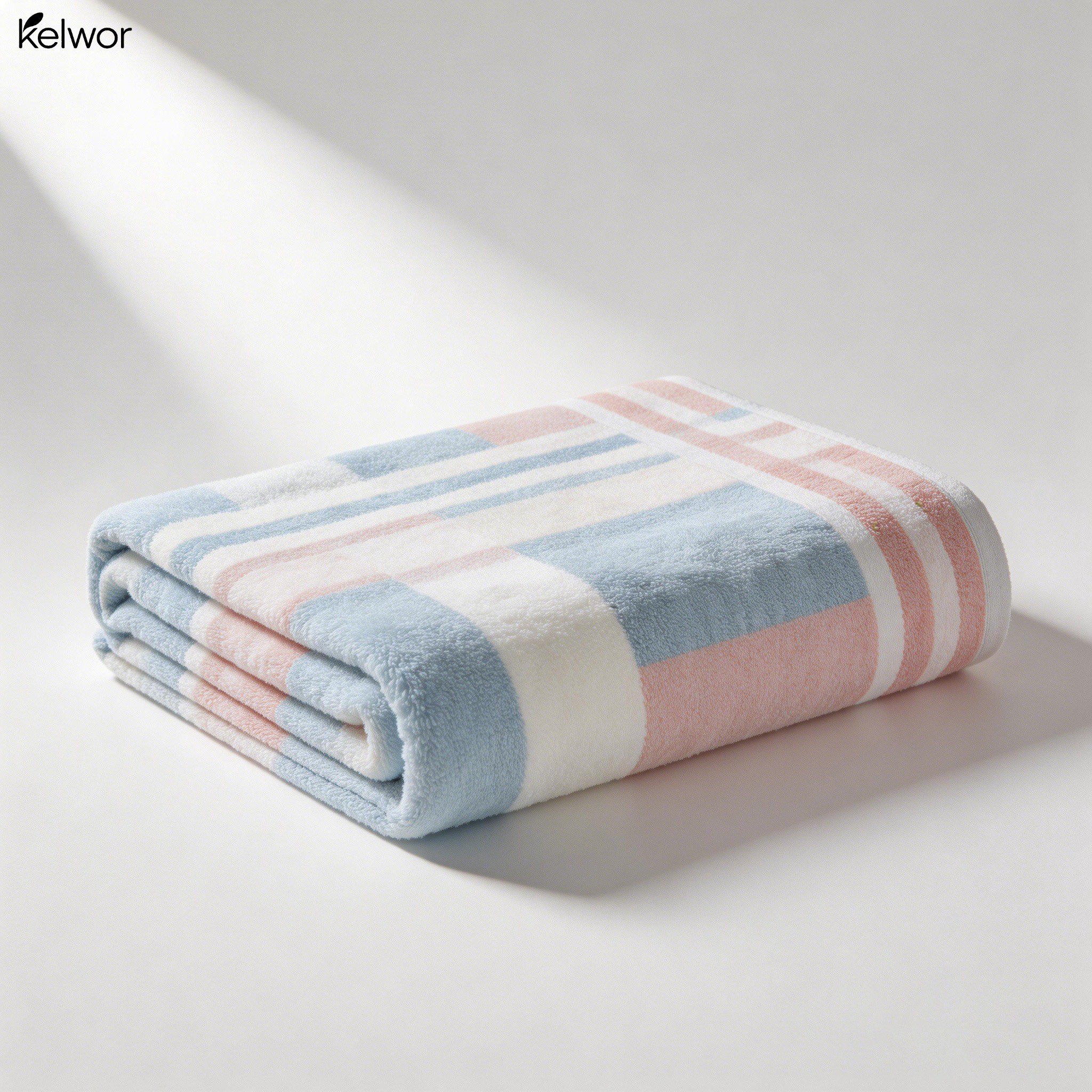 Zestaw trzech ręczników kąpielowych z czystej bawełny