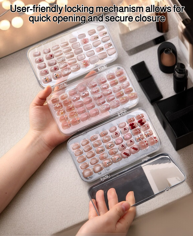 Transparent dustproof storage box with sealed armor design