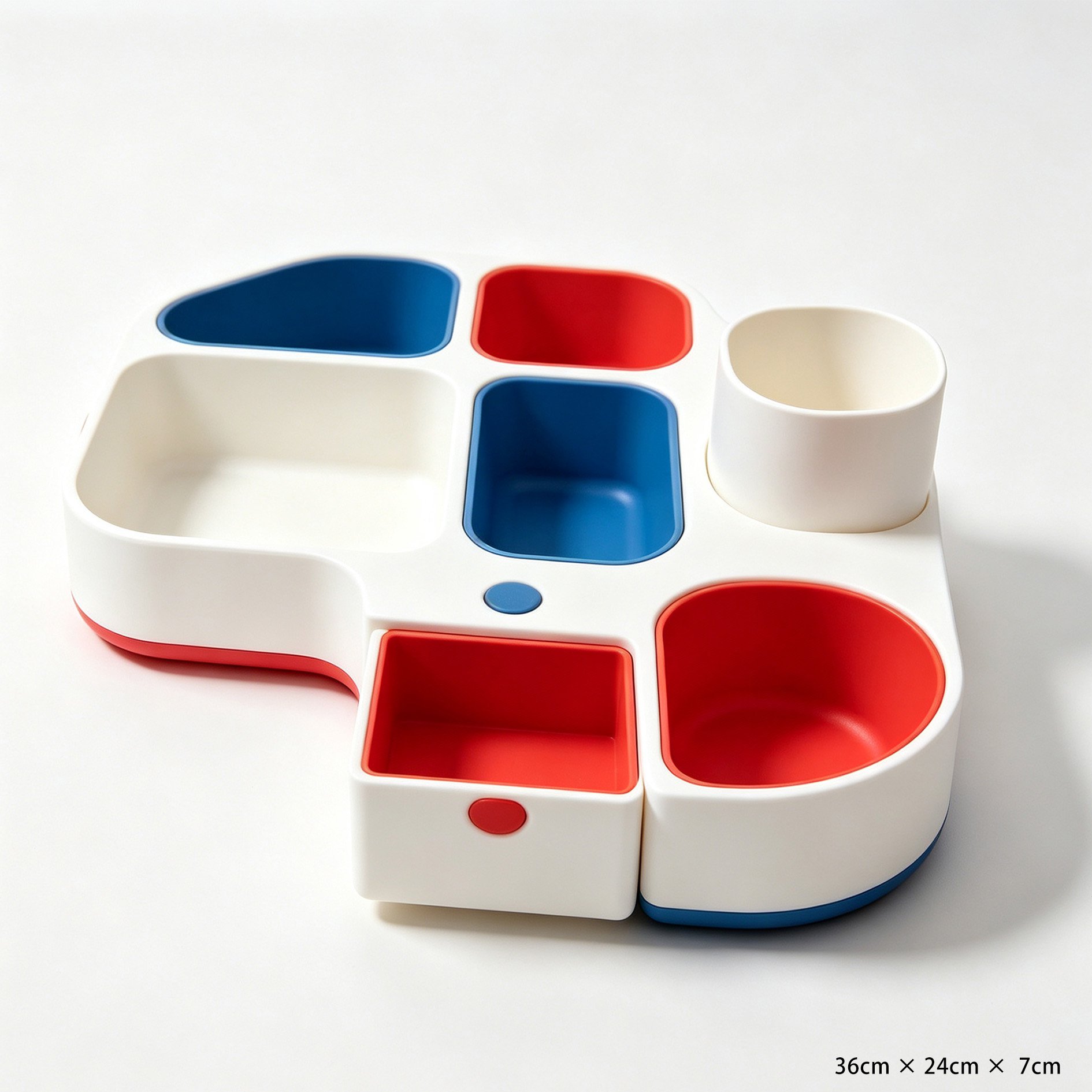 Compact storage box for office supplies