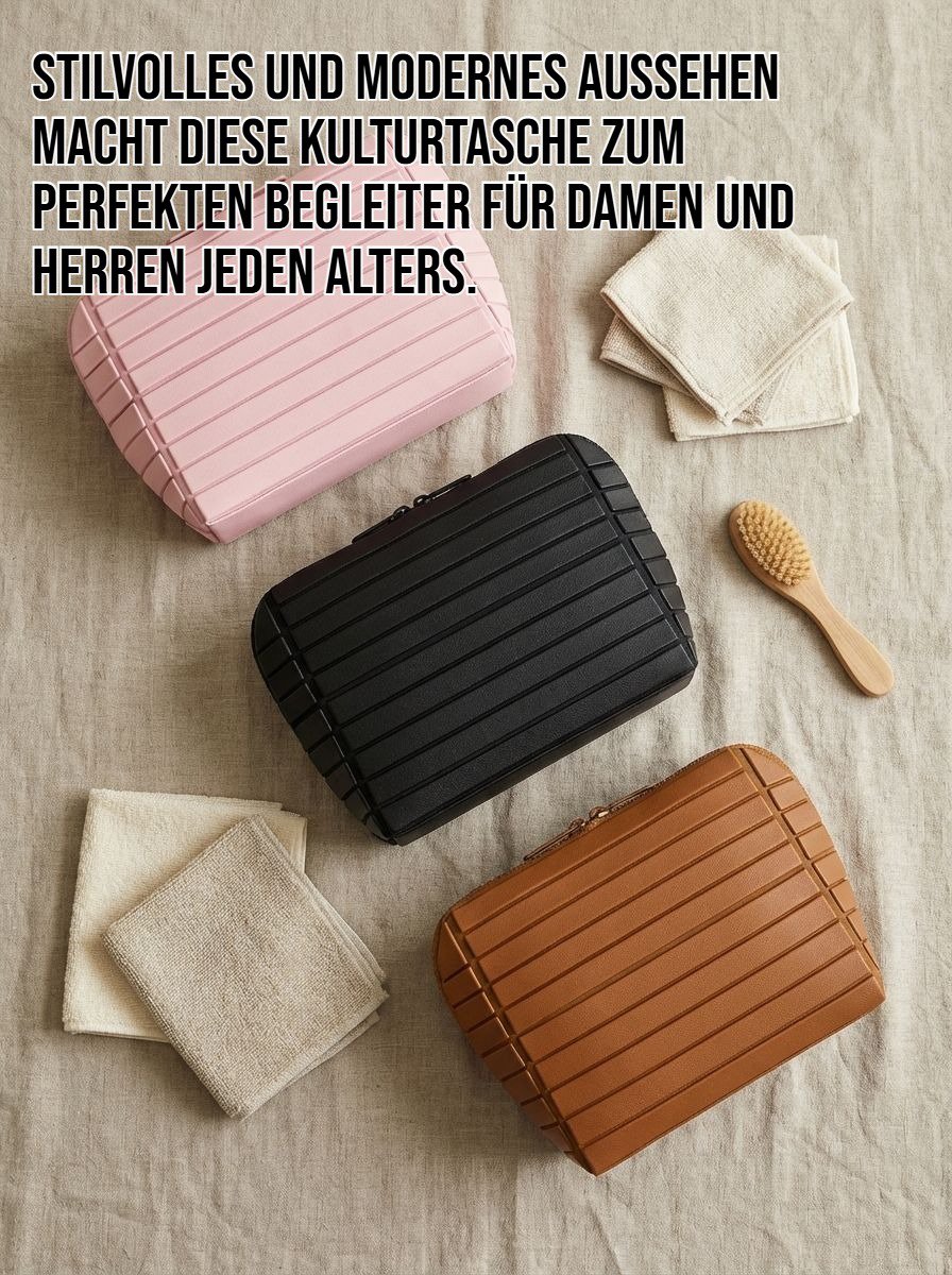 Kulturtasche mit mehreren Fächern für optimale Organisation