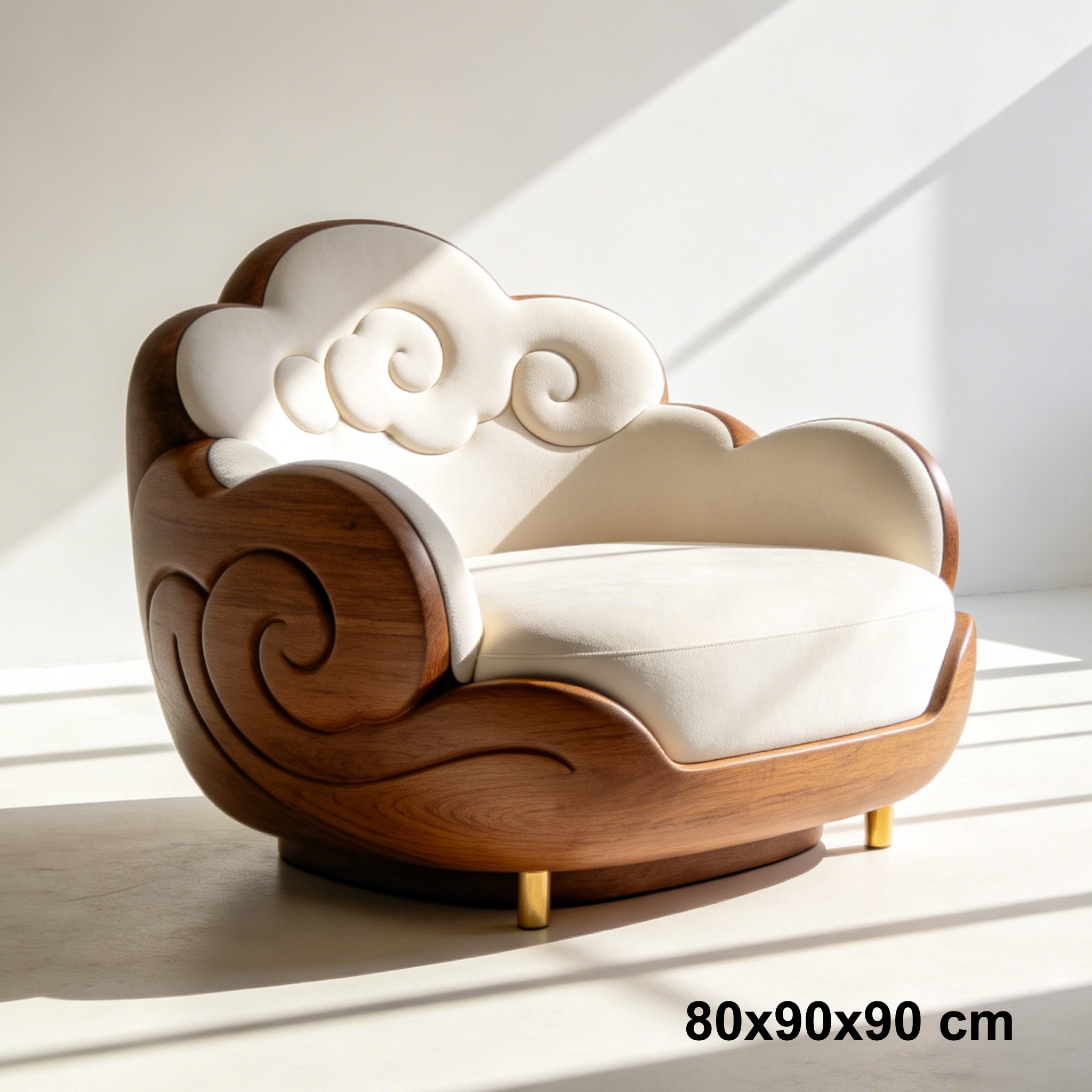 견고한 원목 프레임의 소파 디테일