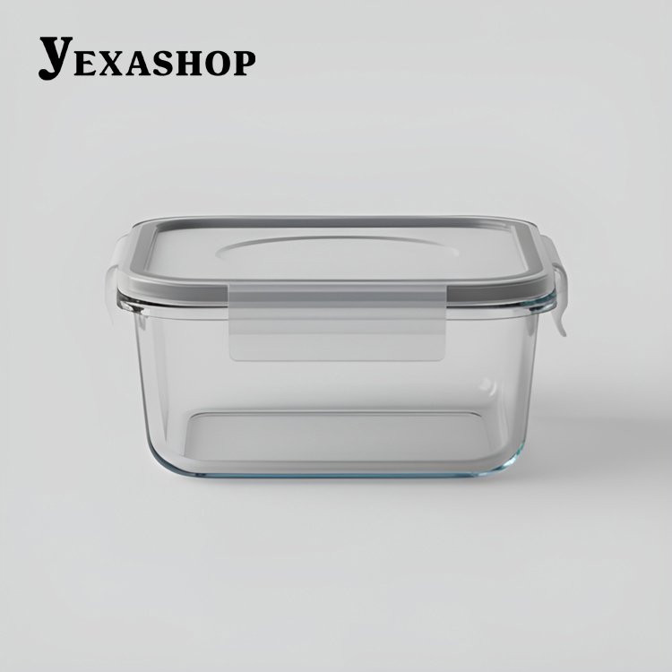 투명 식품 보관 용기 2개