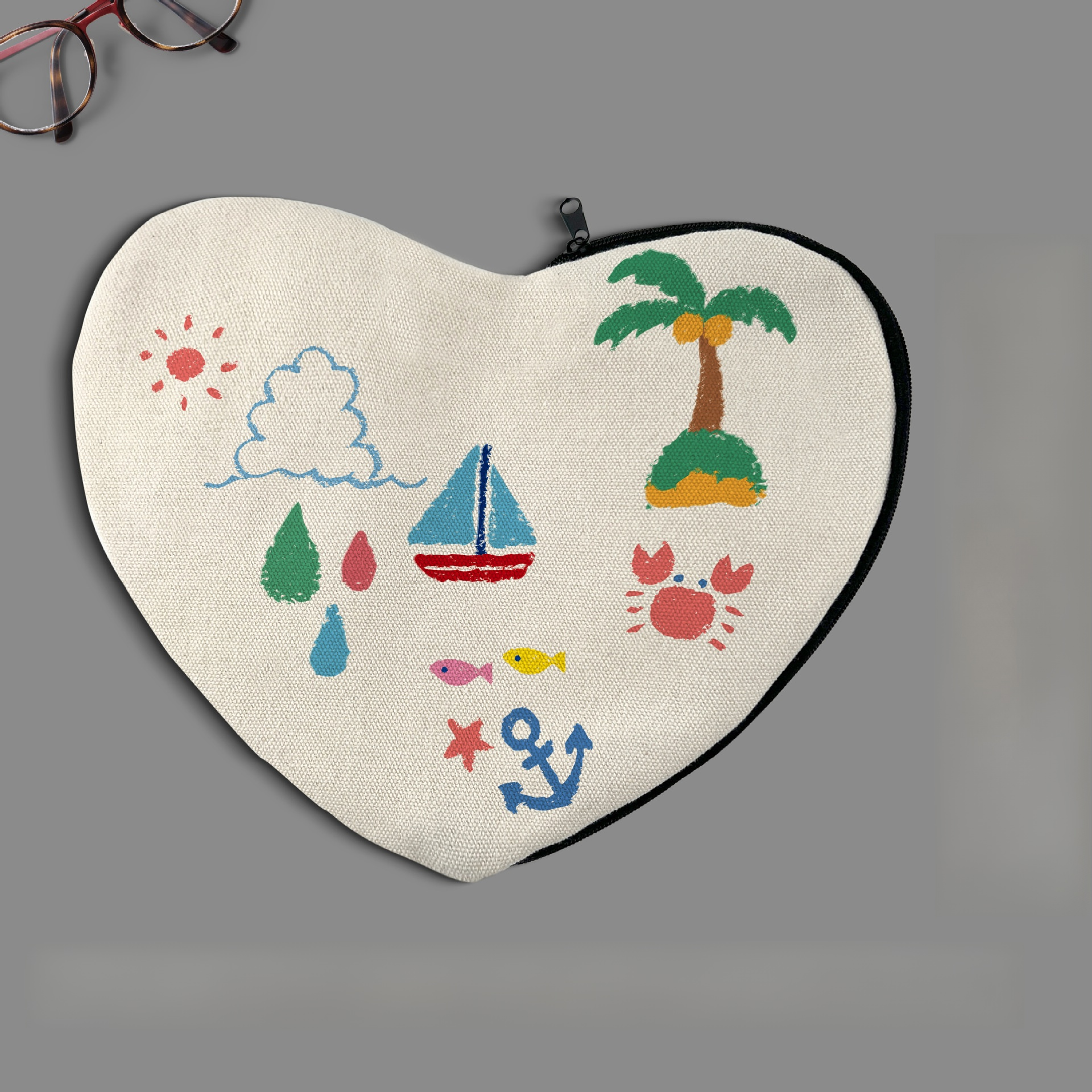 手作りのジッパー付き収納バッグ