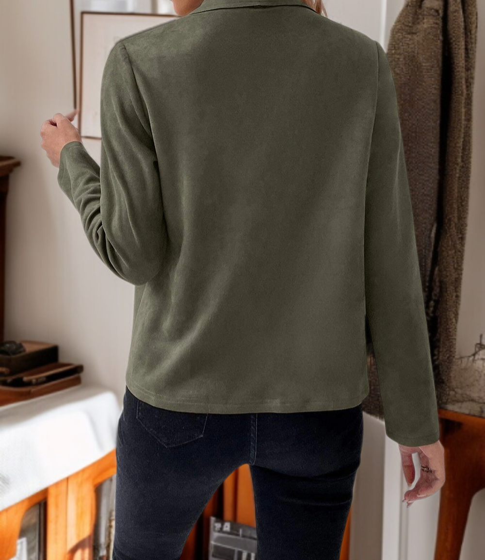 Warm winter jacket for women with fur collar