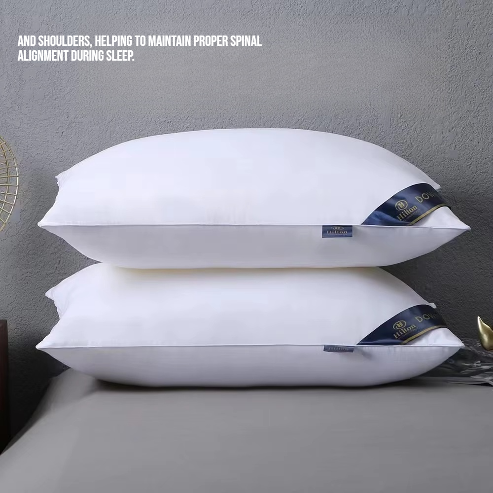  Luxury Hilton-Style Pillow Pair for Home & Guesthouse - Wholesale Gift Set