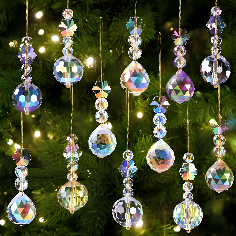 Prism glass ball decoration
