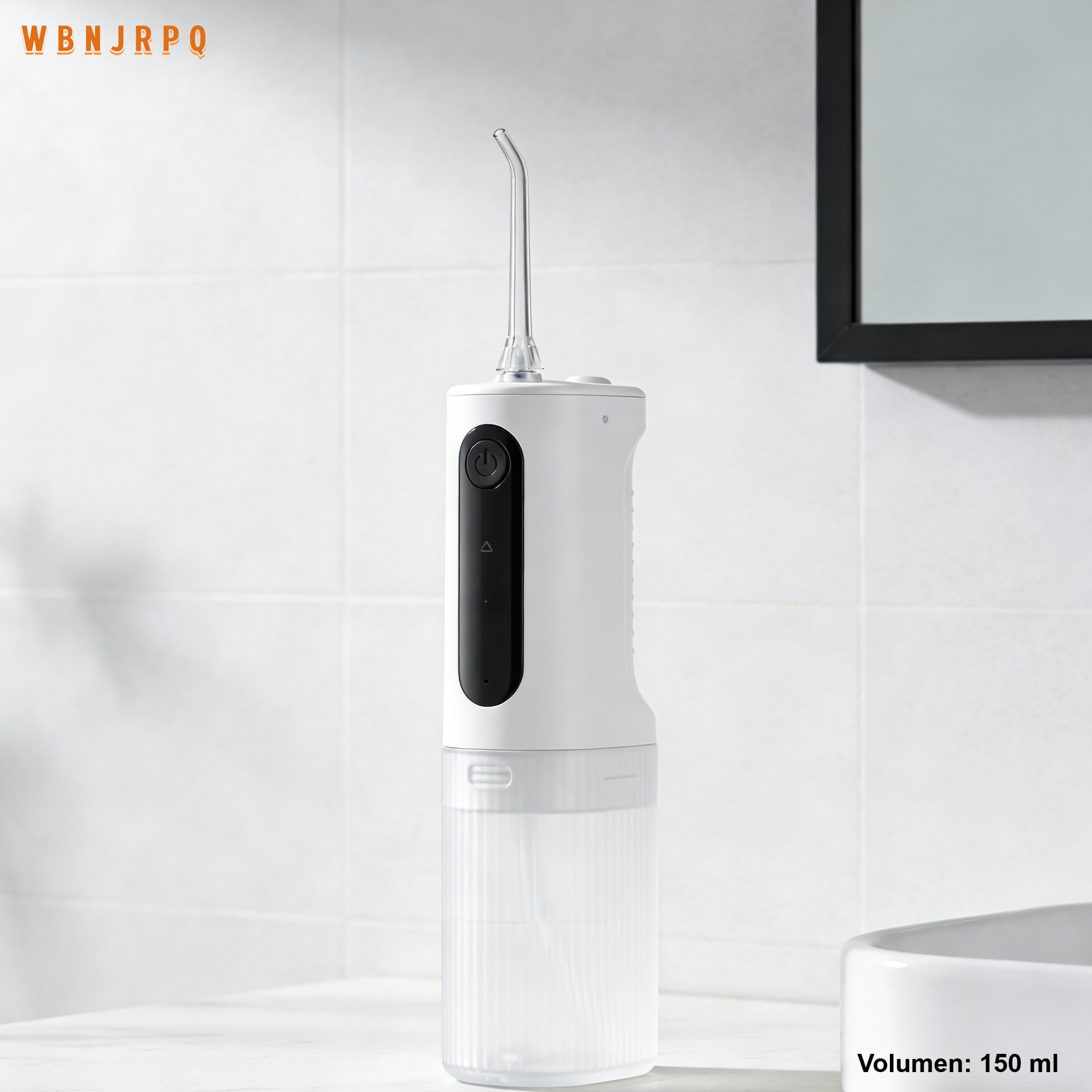 Irrigador bucal portátil con boquillas intercambiables