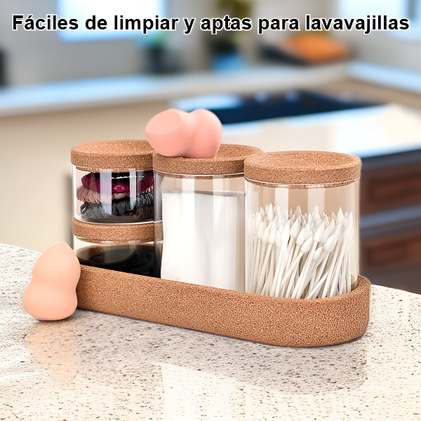 Botellas de vidrio para condimentos con tapa hermética