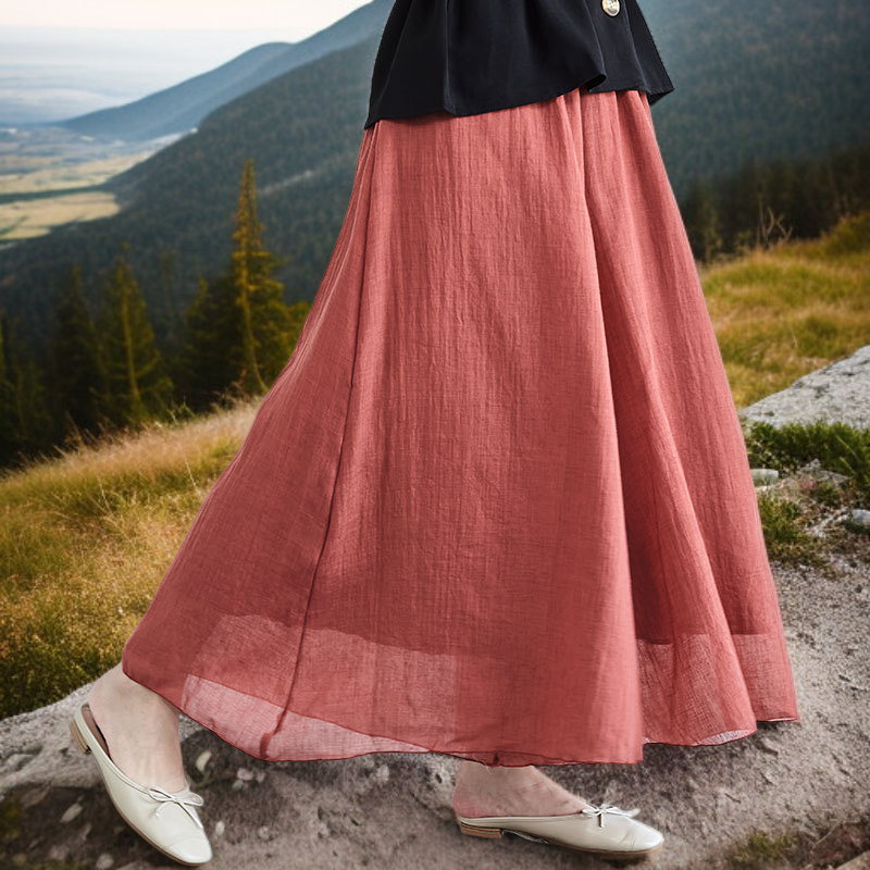 秋の新作ワイドパンツ日本の女性用カジュアルパンツロング丈大きなフレアコットンリネン大きなサイズのレディースパンツ