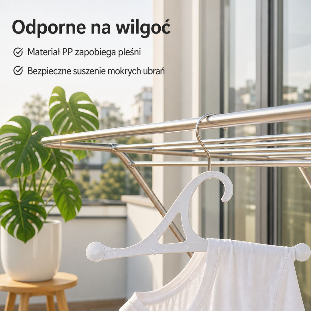 Wielofunkcyjny wieszak na spodnie i ubrania, bezśladowy, do użytku domowego