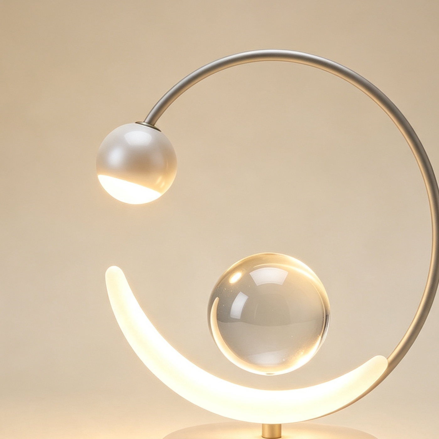 Close-up of the artistic crystal design on Starry Night lamp