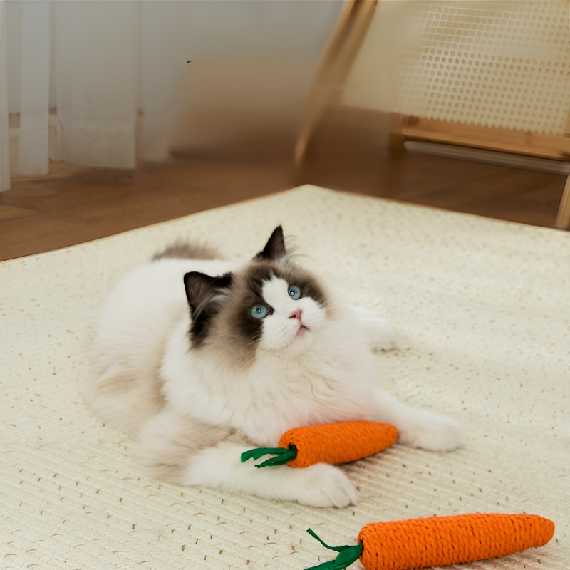 Bâtonnet jouet carotte sonore pour chat