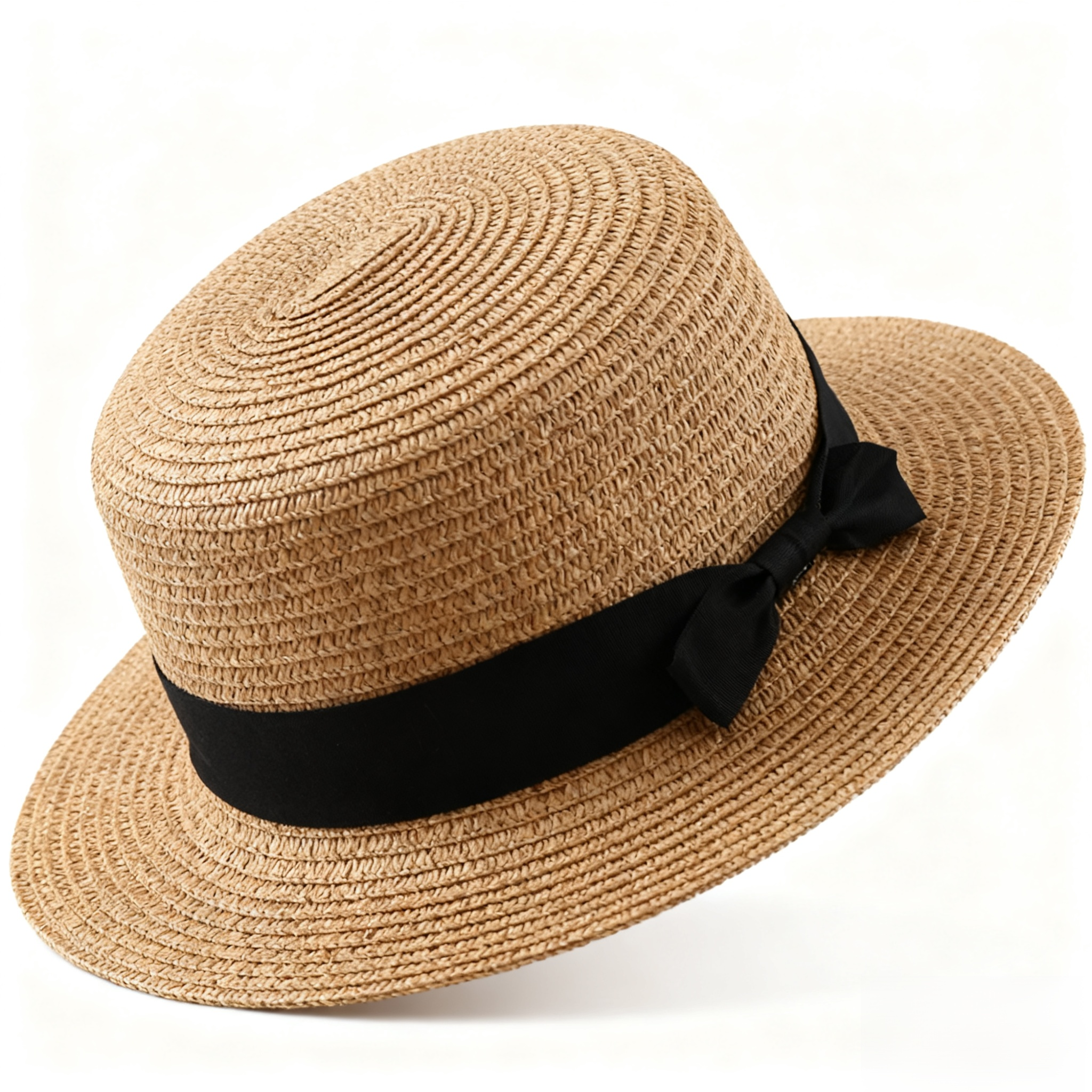 여름 영국 레트로 플랫탑 모자